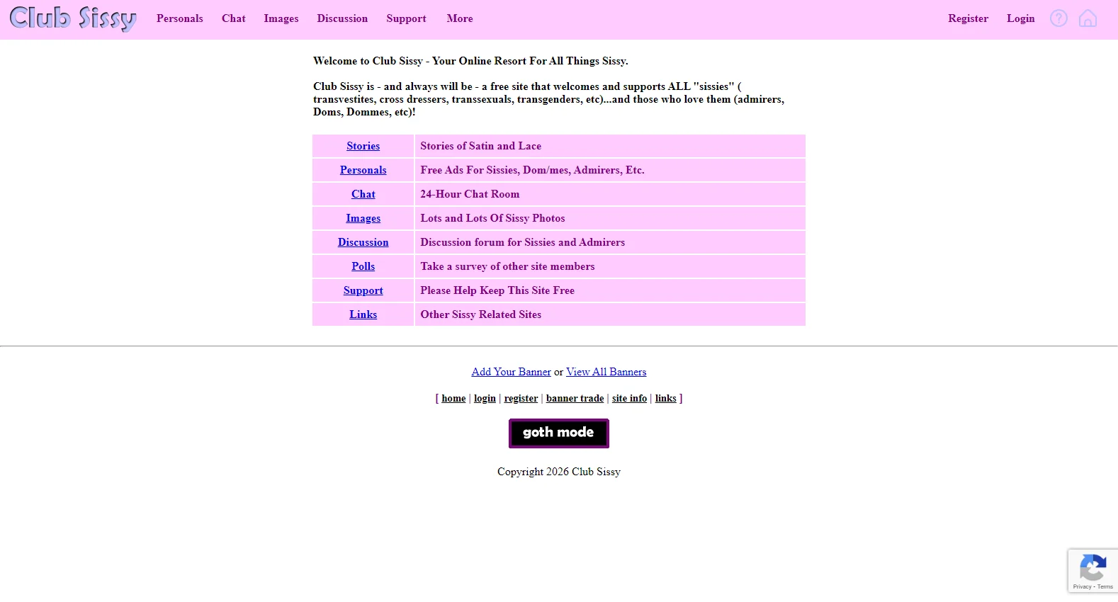 clubsissy.com screenshot