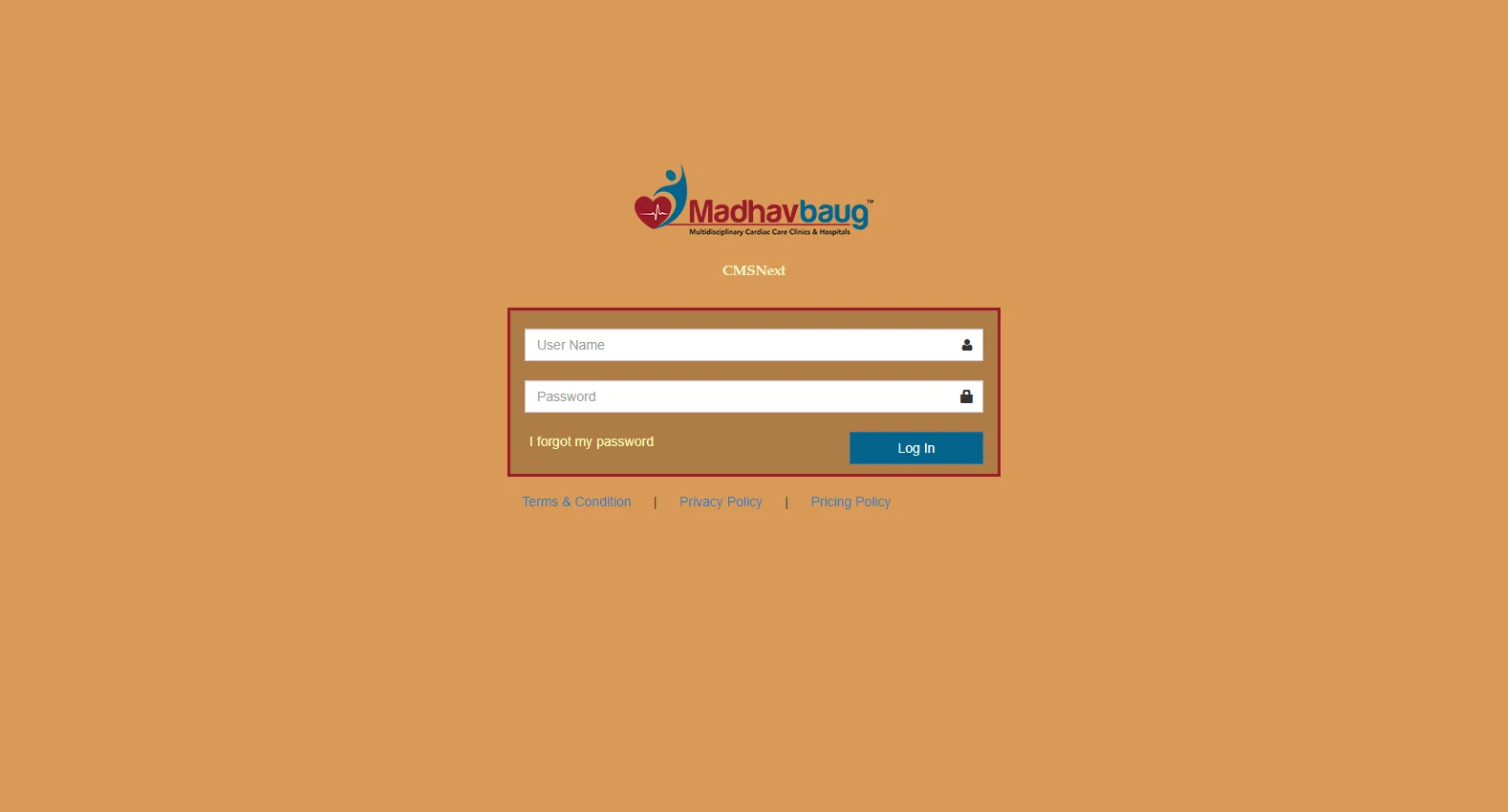cmsnext.sanecare.org screenshot