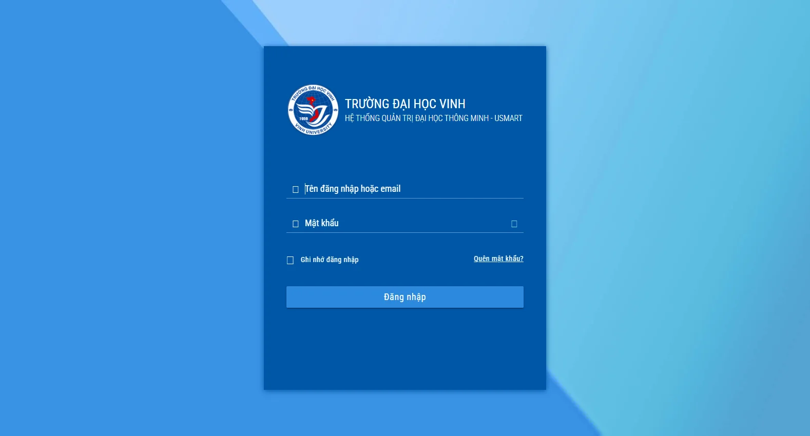 congsv.vinhuni.edu.vn screenshot