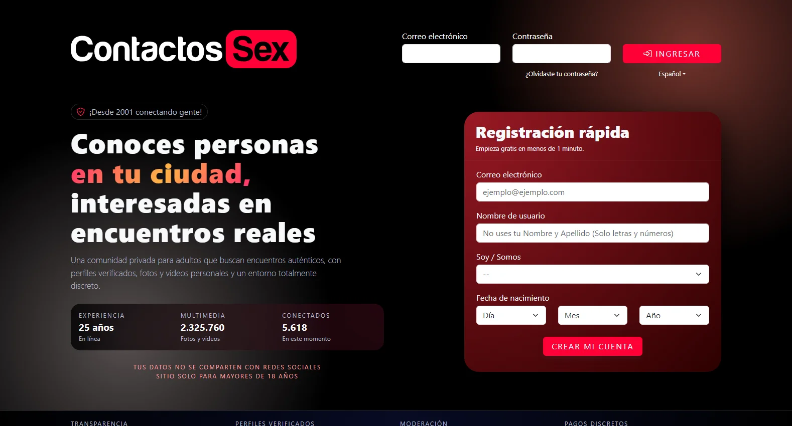 contactossex.com screenshot