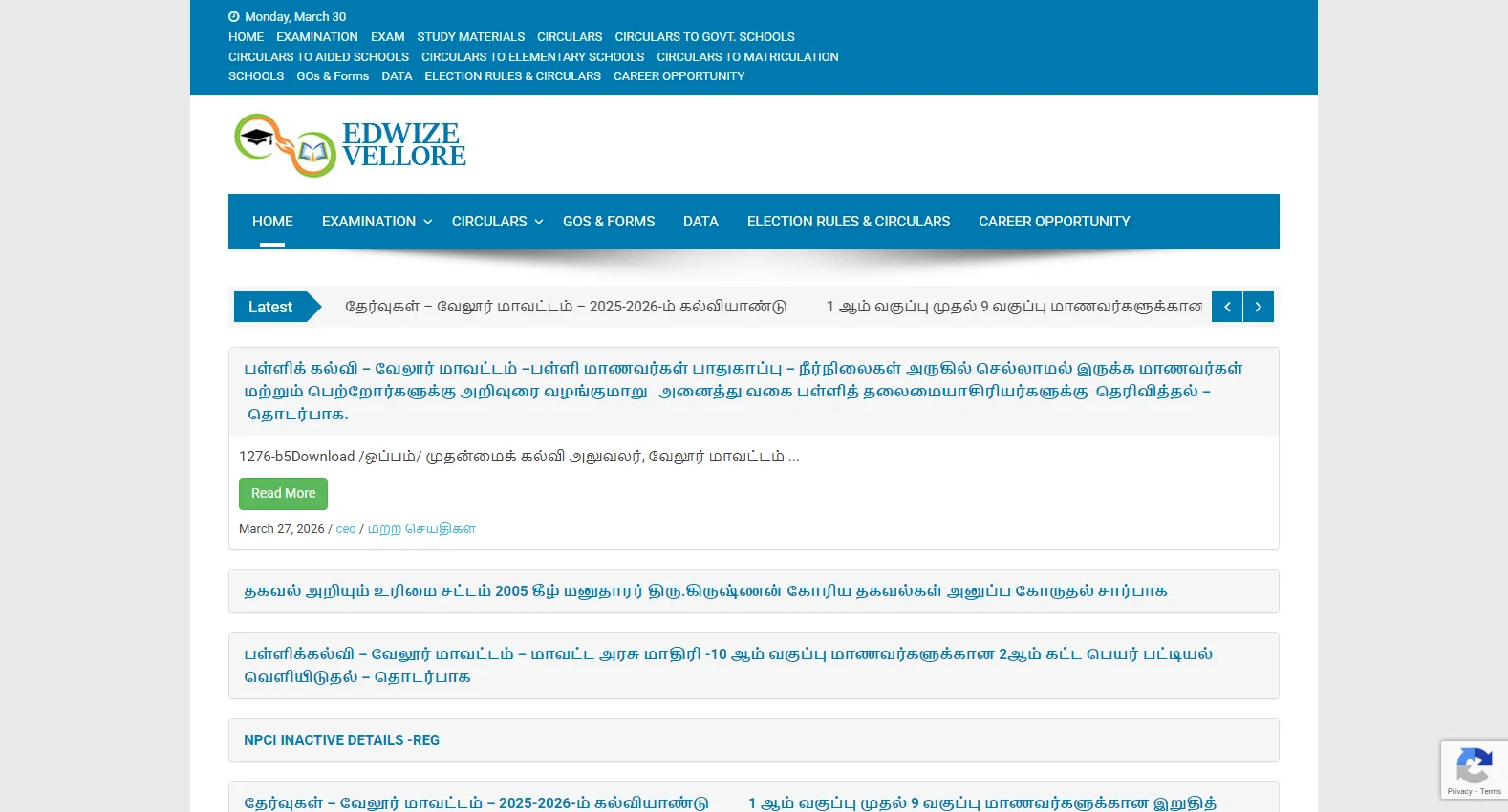 edwizevellore.com screenshot