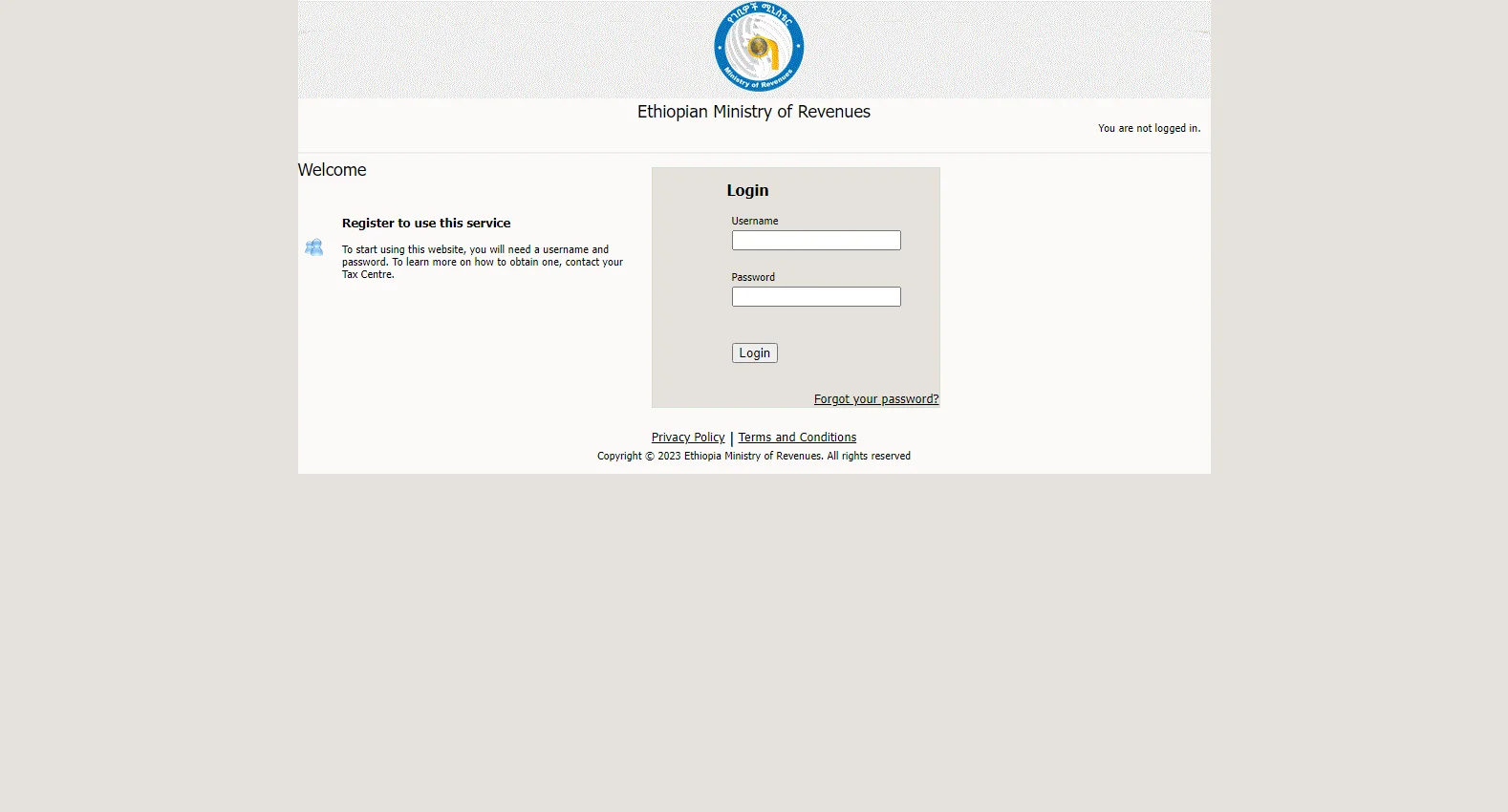 etax.mor.gov.et screenshot