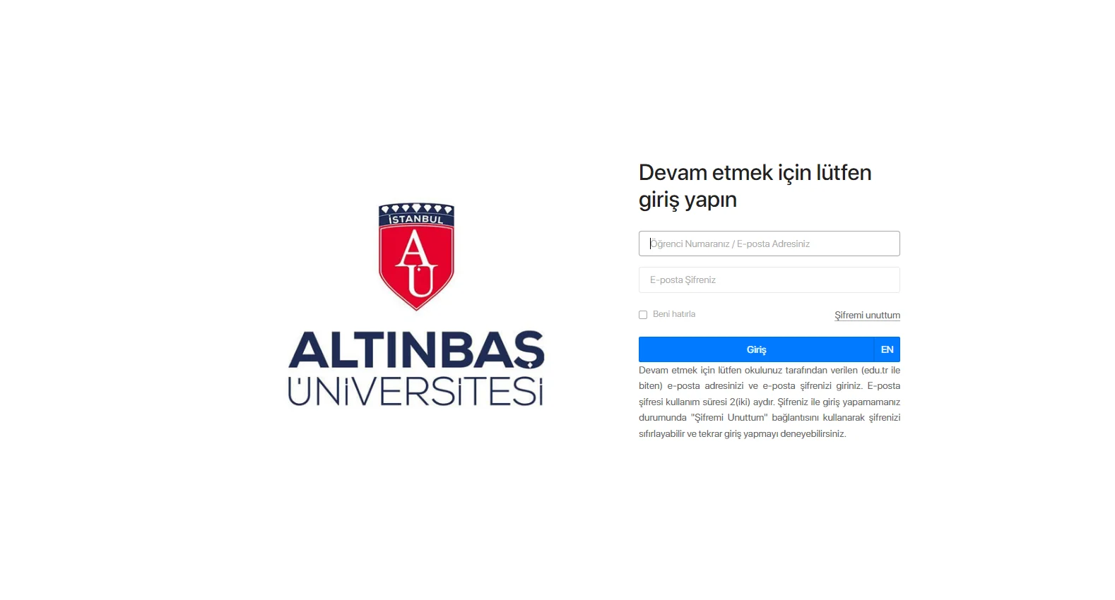 ewi.altinbas.edu.tr screenshot