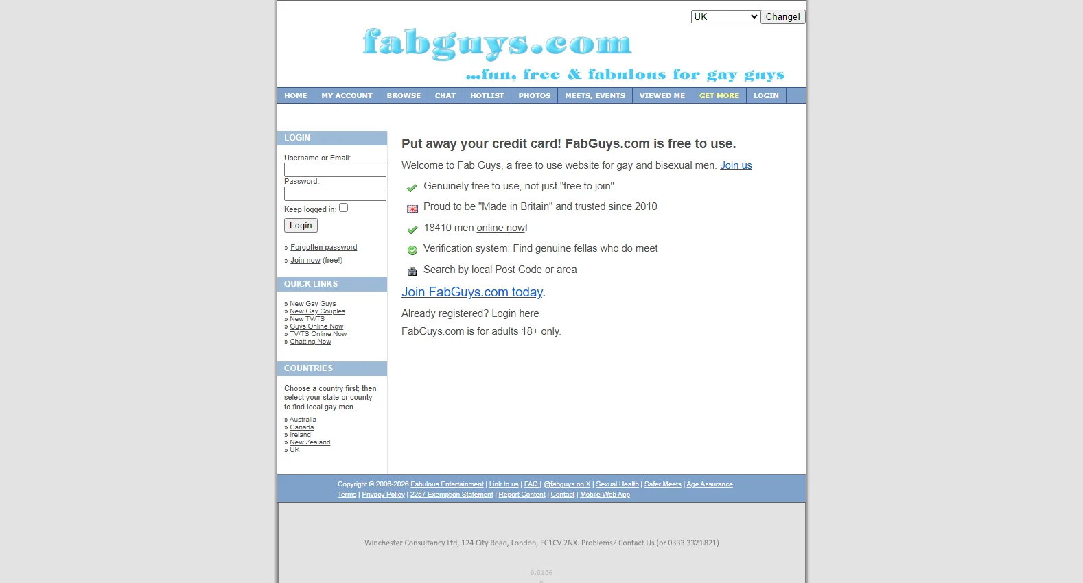 fabguys.co.uk screenshot