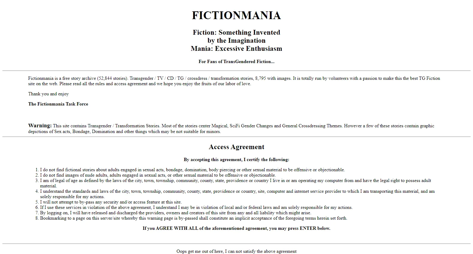 fictionmania.tv screenshot