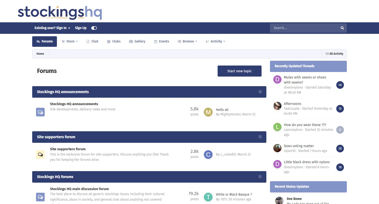 forum.stockingshq.com screenshot