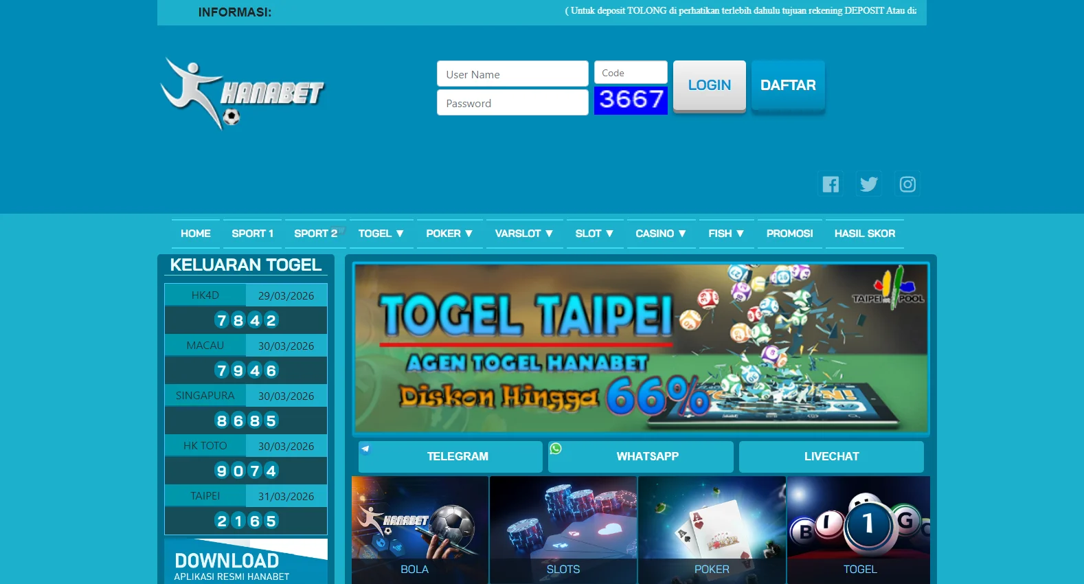 hanabet.com screenshot