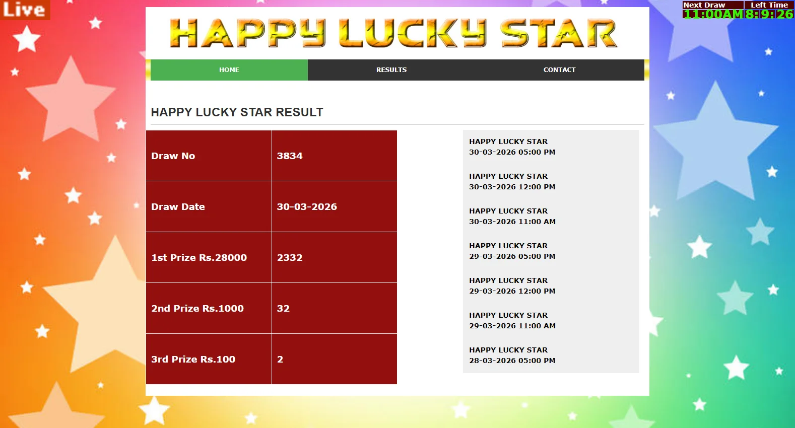 happyluckystar.com screenshot