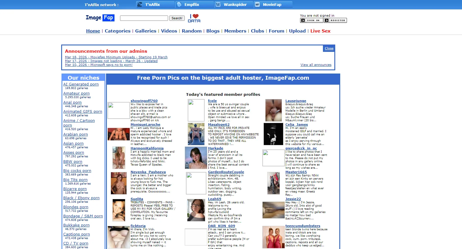 imagefap.com screenshot