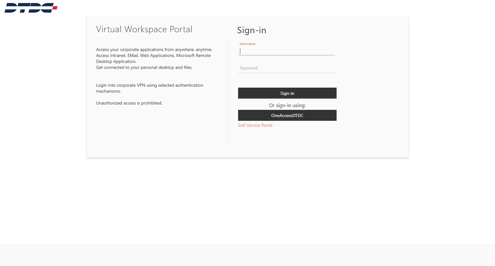 intra.dtdc.co.in screenshot