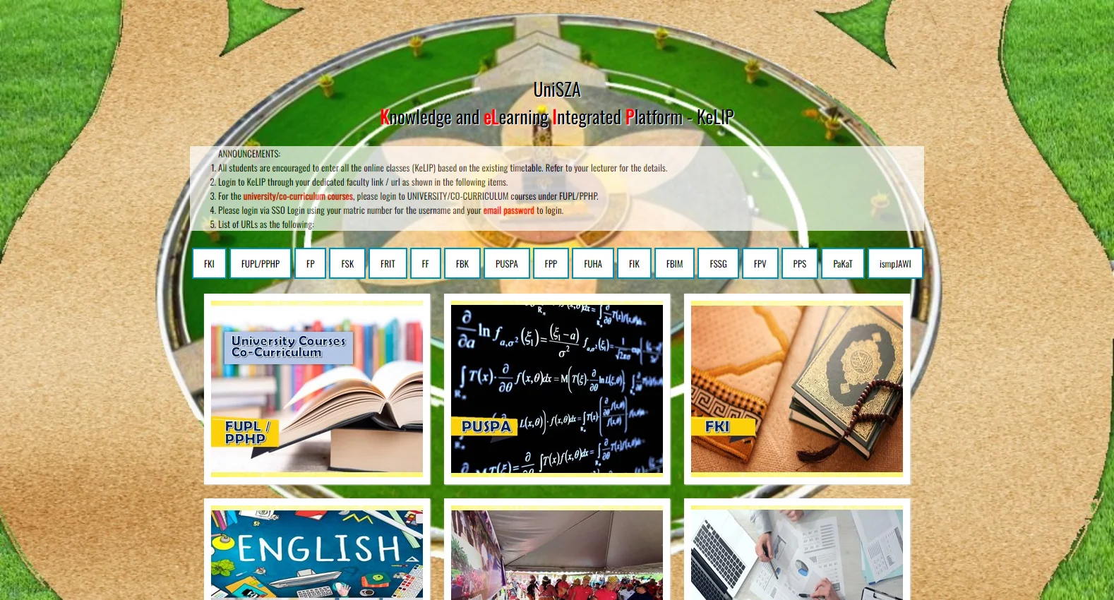 kelip.unisza.edu.my screenshot