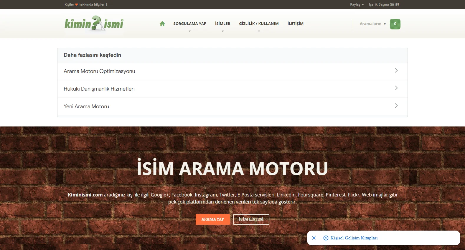 kiminismi.com screenshot