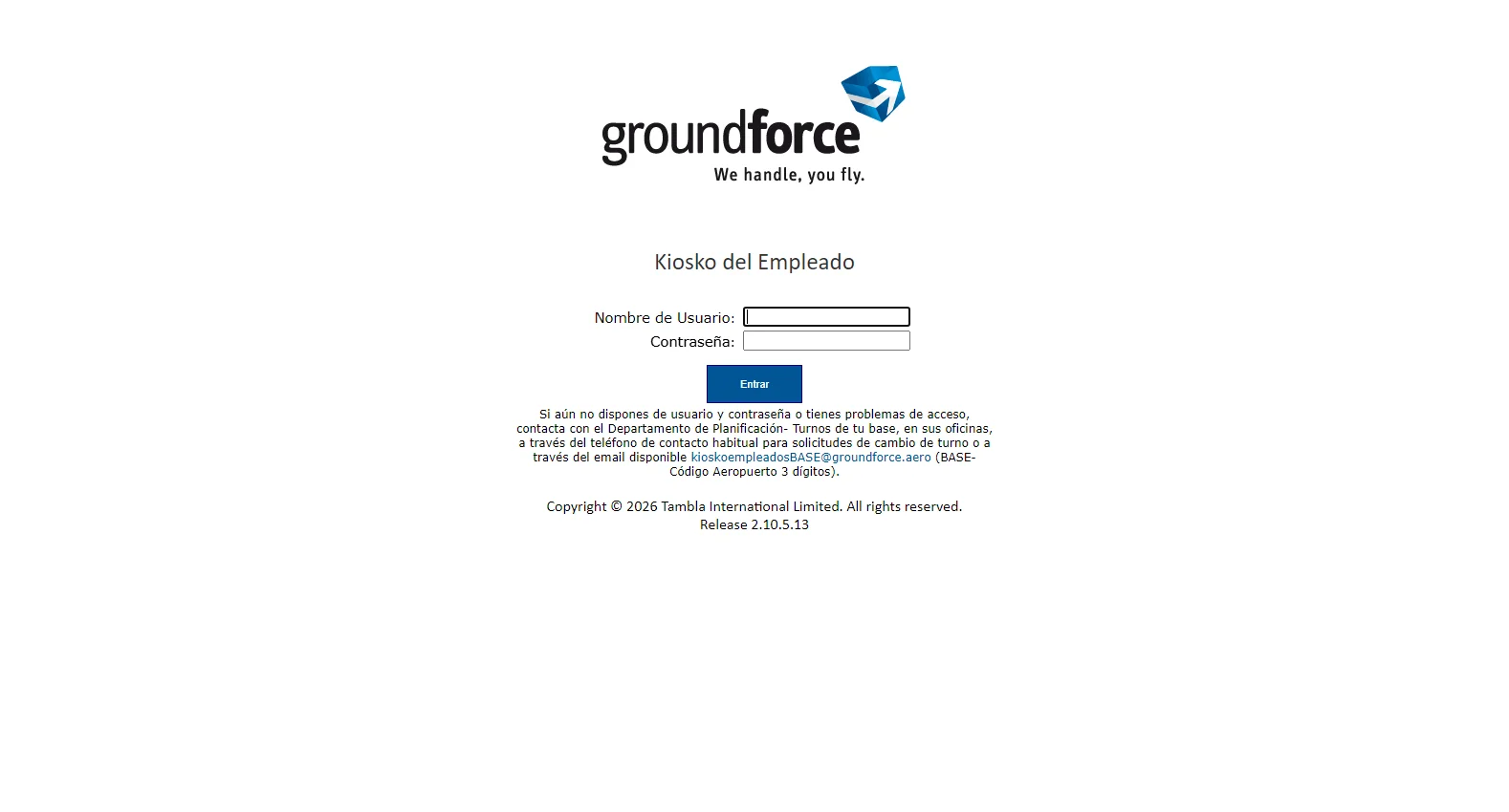 kiosko.groundforce.aero screenshot