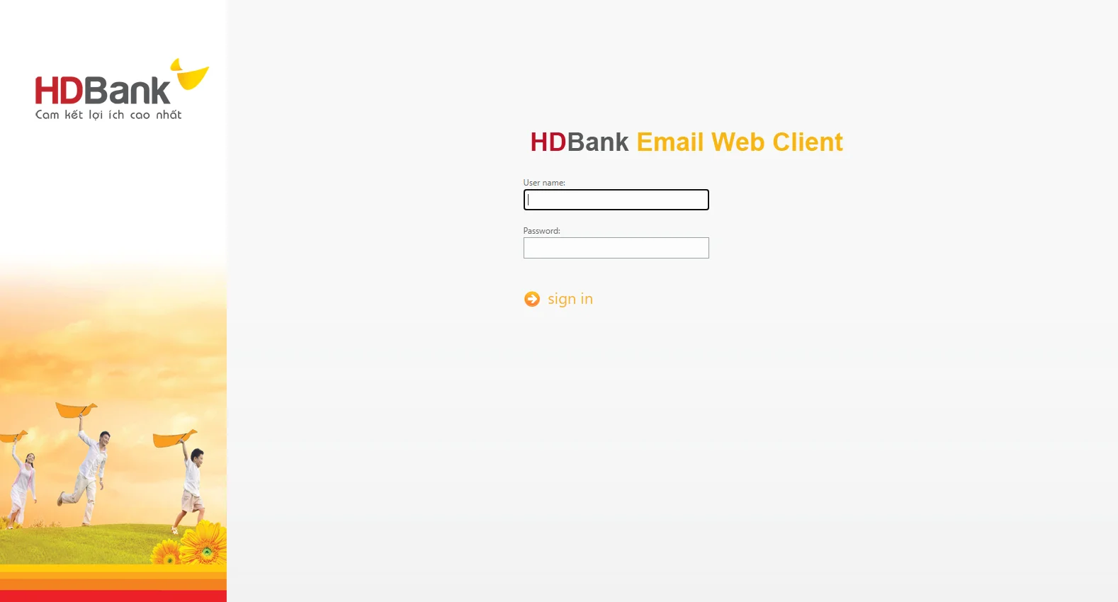 owa.hdbank.com.vn screenshot
