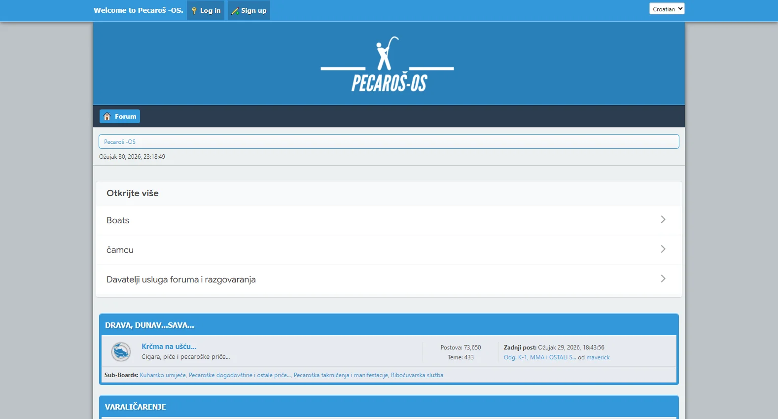 pecaros-os.com screenshot