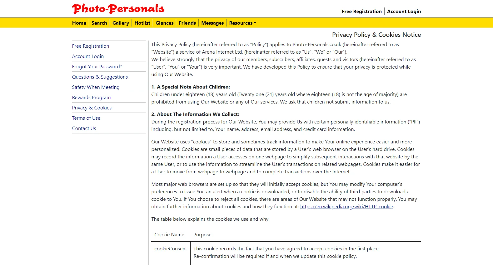 photo-personals.co.uk screenshot