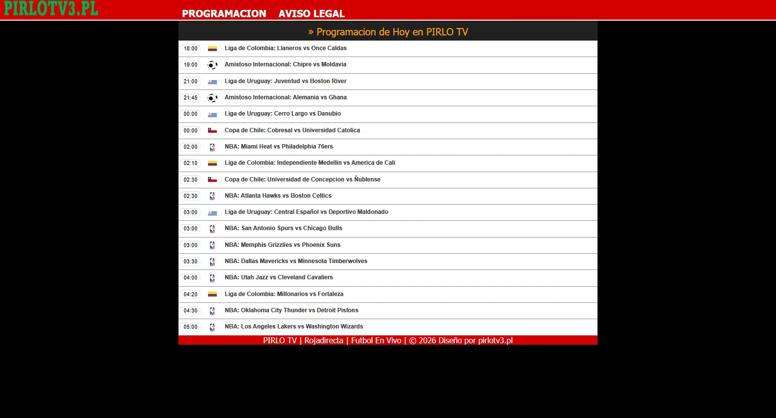 pirlotv.fr screenshot