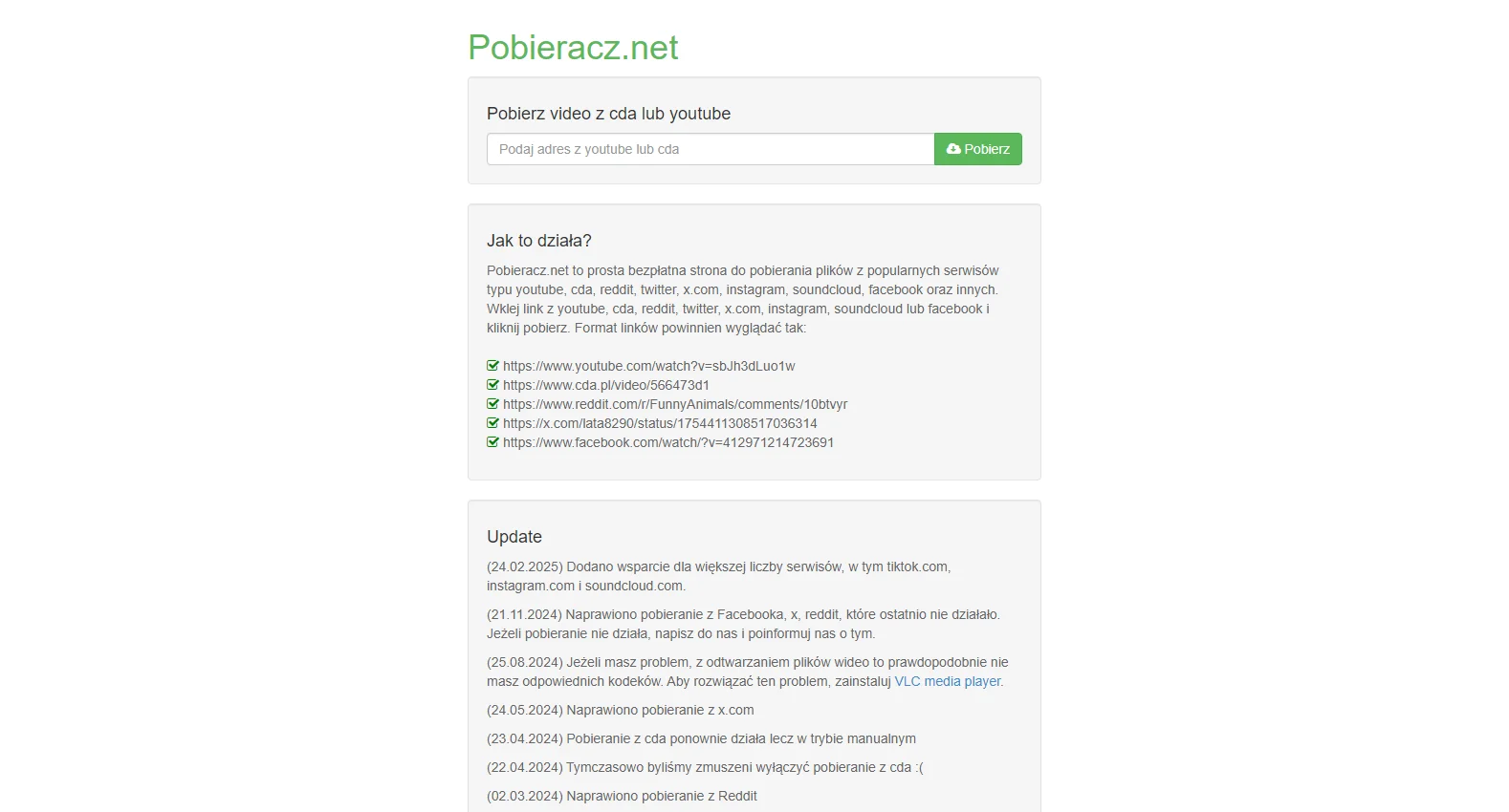 pobieracz.net screenshot