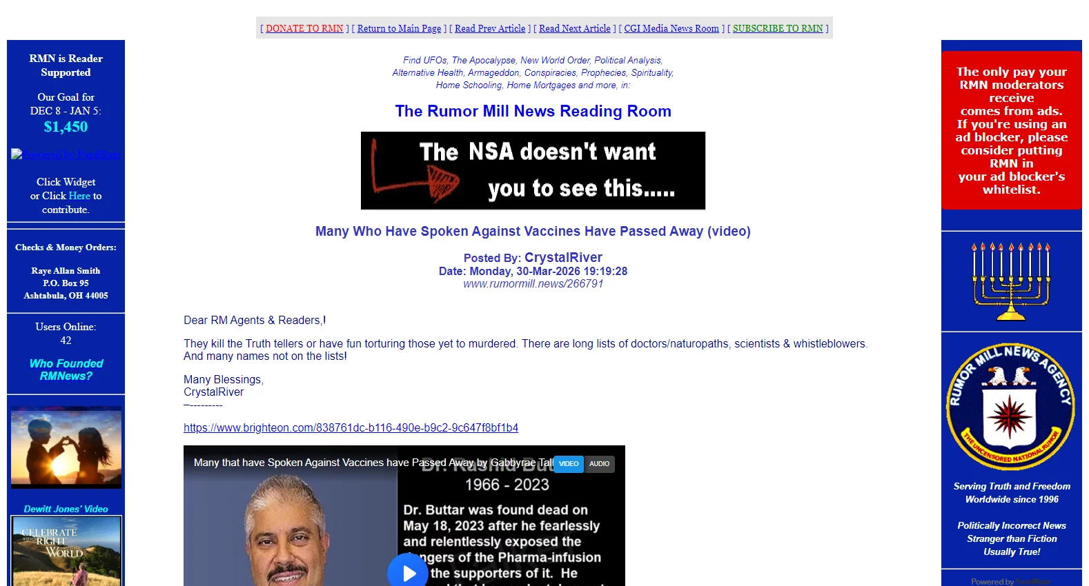 rumormillnews.com screenshot