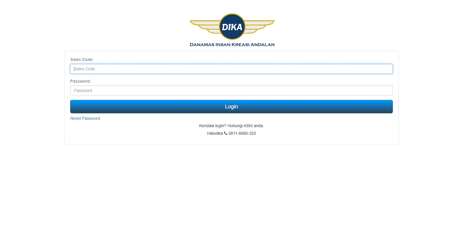 sales.ptdika.com screenshot