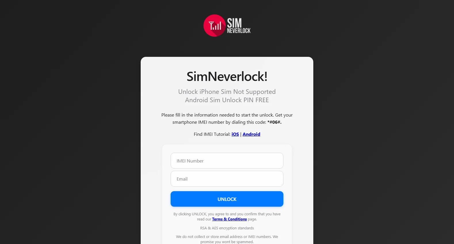 simneverlock.com screenshot