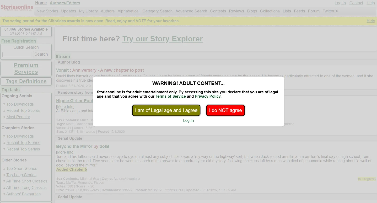 storiesonline.net screenshot