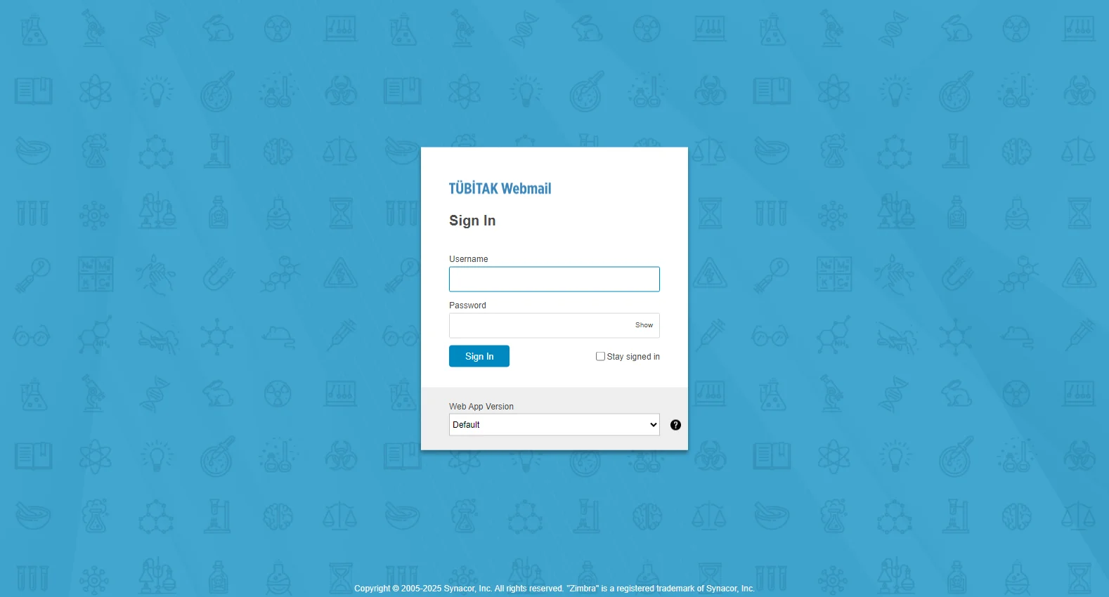 webmail.tubitak.gov.tr screenshot