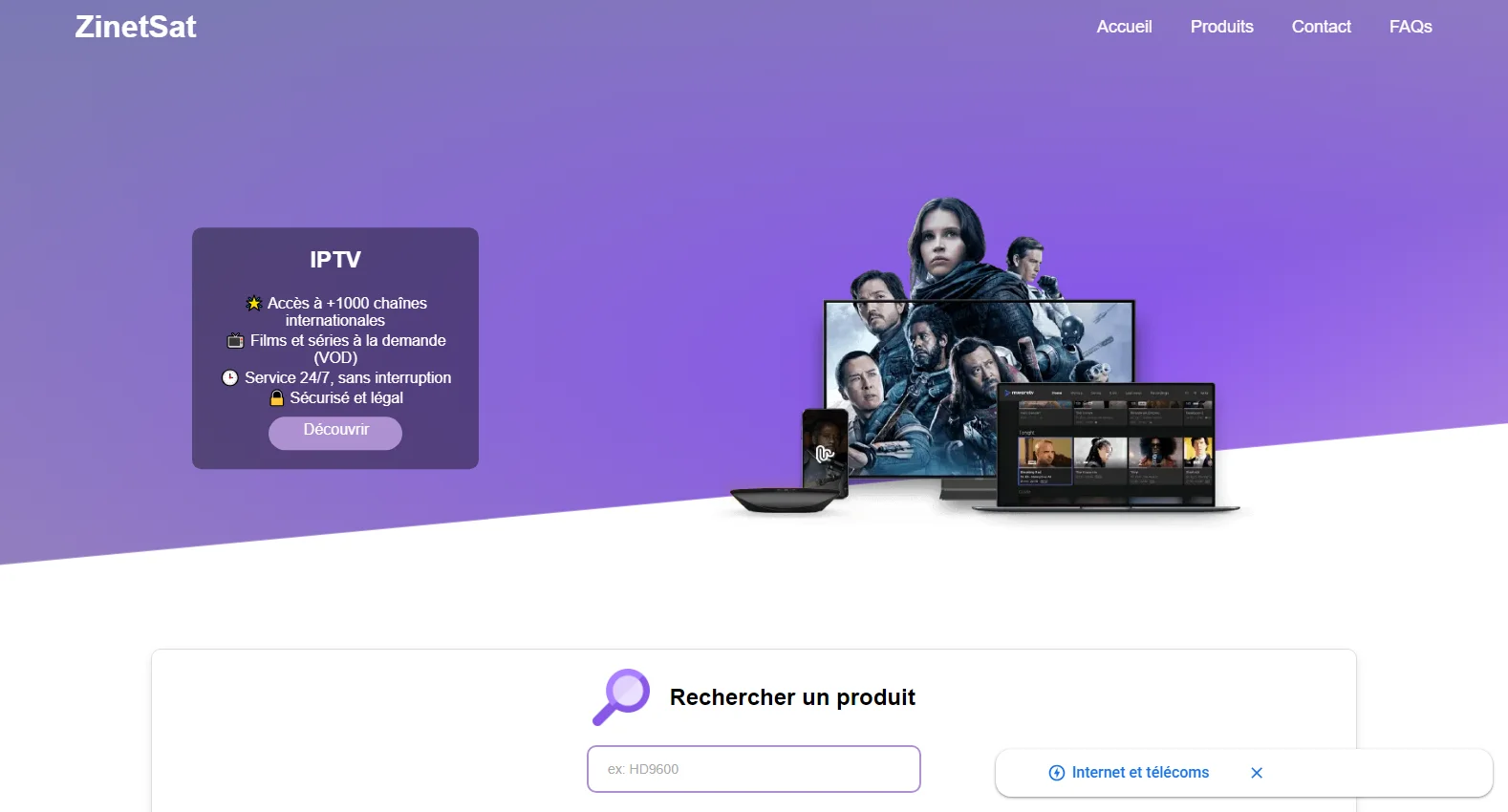 zinet-sat.com screenshot